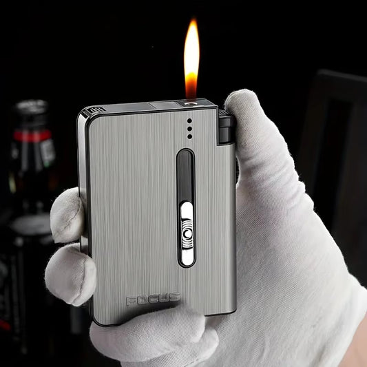 2-in-1 Focus Case with Lighter | Premium Design for Men - cigrate lighter