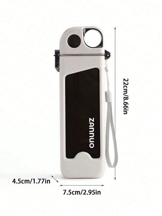 350ml Plastic Water Bottle Leak-proof Square Cup Sports Bottle with Lockable Lid