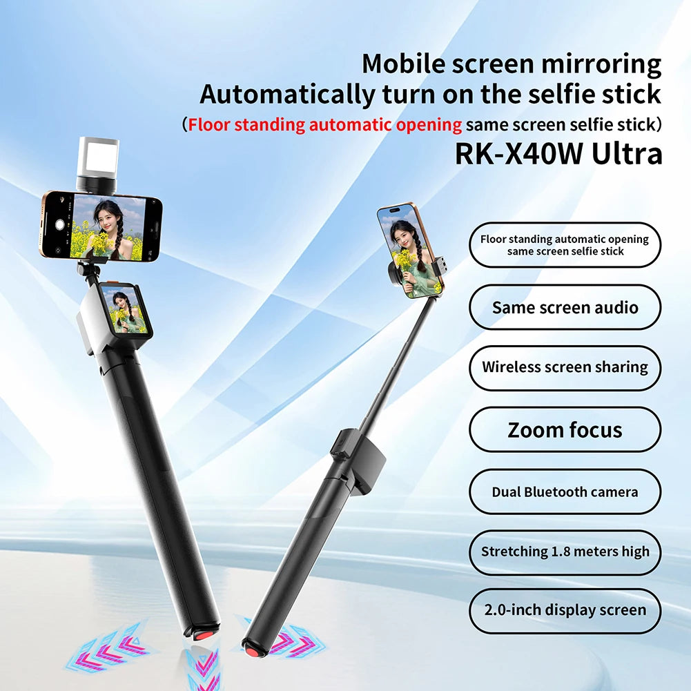 Wireless 4 in 1 monopod selfie stick
