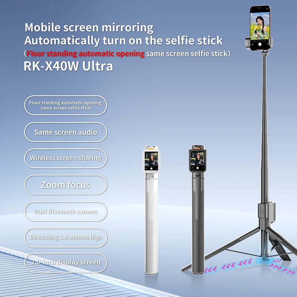 Wireless 4 in 1 monopod selfie stick