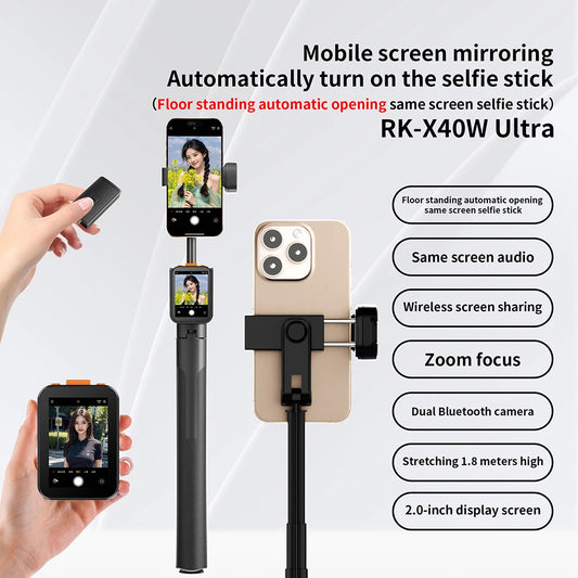 Wireless 4 in 1 monopod selfie stick