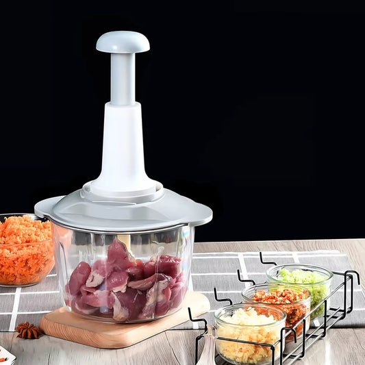 Manual Vegetable Mincers Press Type Household Garlic Meat Cutter Grinders Whisk Stirrer Kitchen Food Chopper Mini Food Processor