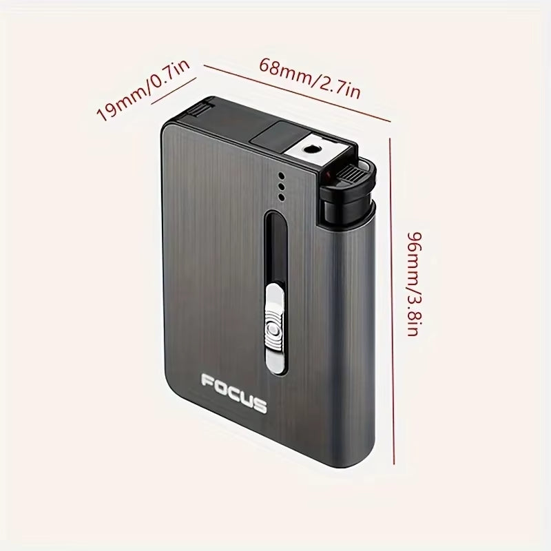 2-in-1 Focus Case with Lighter | Premium Design for Men - cigrate lighter