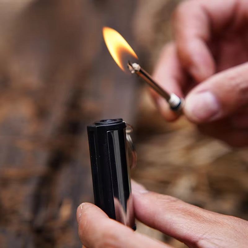 Fire Starter Flint Match Lighter Keychain Camping Emergency Gear Survival