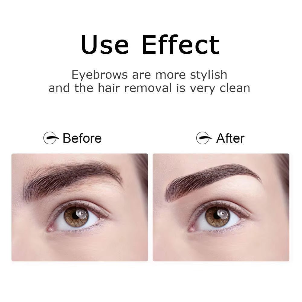 2 in 1 Rechargeable Eyebrow Trimmer & Facial Hair Remover for Women