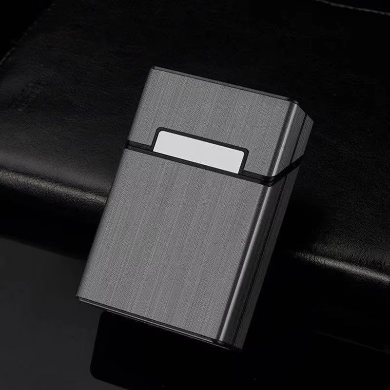 2 In 1 20 Cigarette Case Lighter Case USB Rechargeable Electronic Case Portable Windproof Smoking