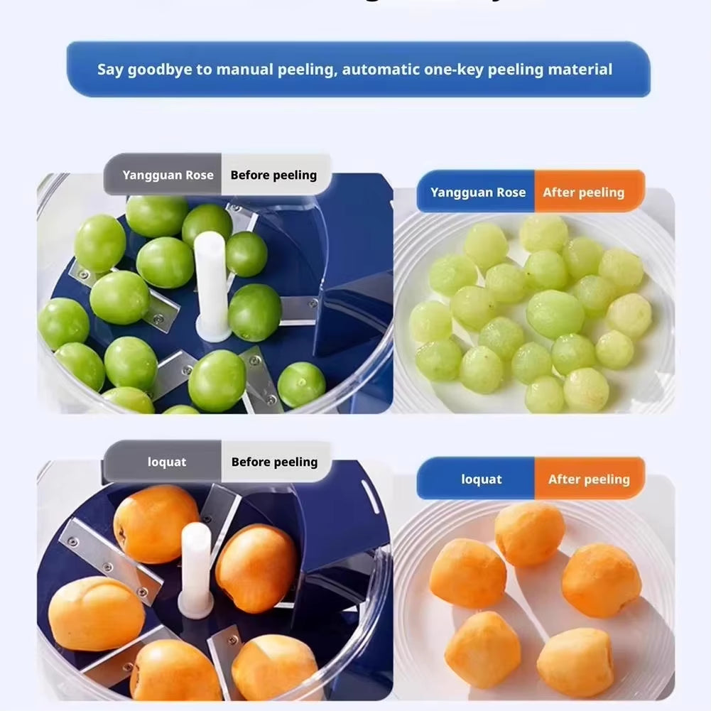 Electric Peeler - Electric Garlic Peeler Machine Automatic - Rechargeable Electric Fruit & Vegetable Peeler