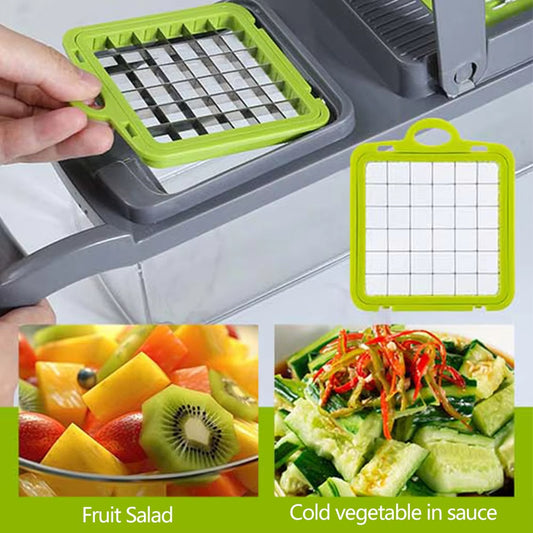 14/16 PcsSet Vegetable Chopper Onion Chopper Handle Food Grate Food Chopper Kitchen Vegetable Slicer Dicer Cut Potato Shredder