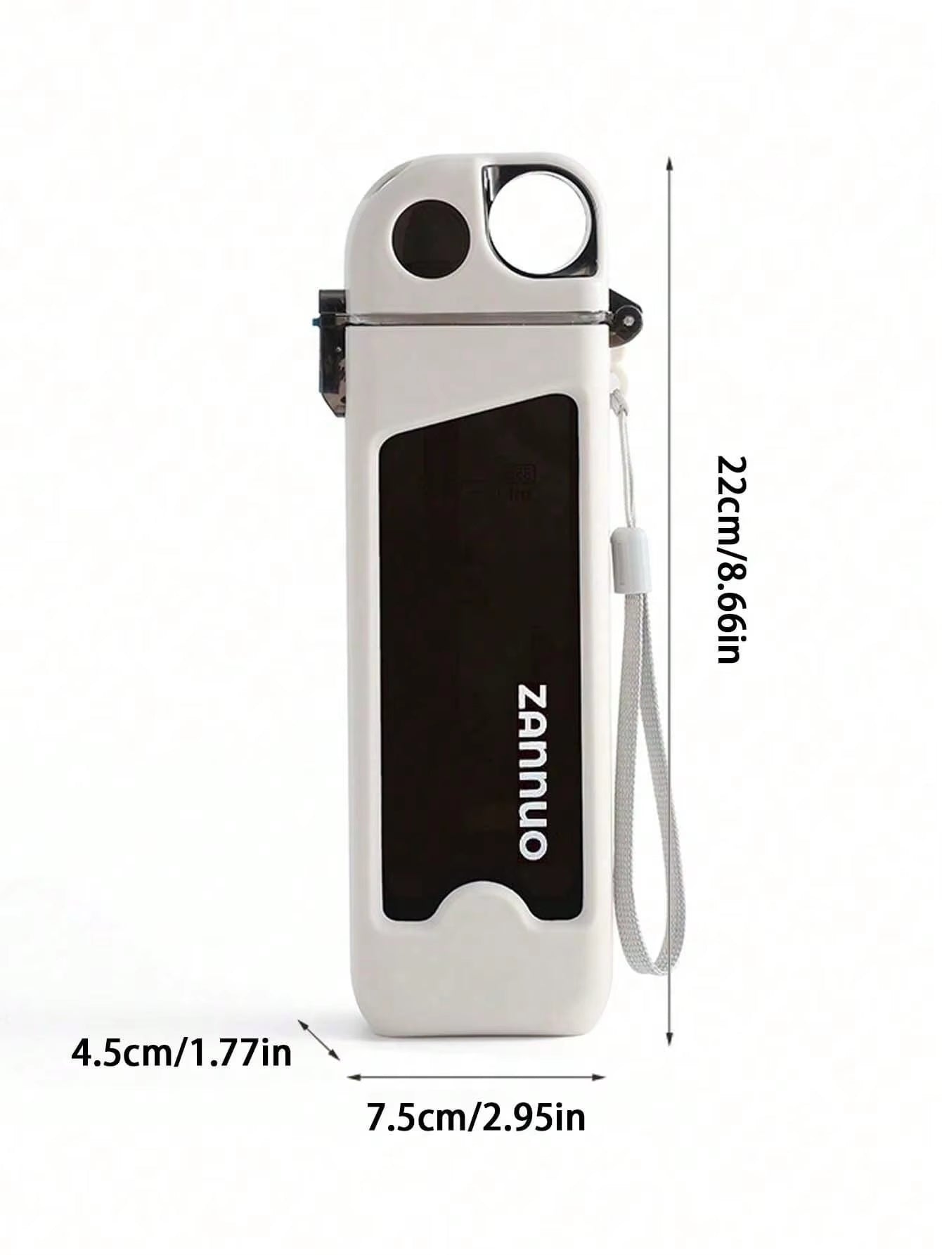 350ml Plastic Water Bottle Leak-proof Square Cup Sports Bottle with Lockable Lid