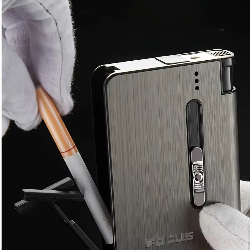 FOCUS Automatic Cigarette Case – Holds 10 Cigarettes