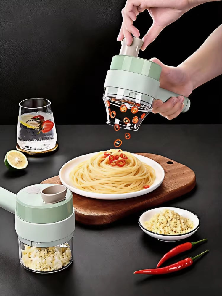 Rechargeable mini electric vegetable chopper