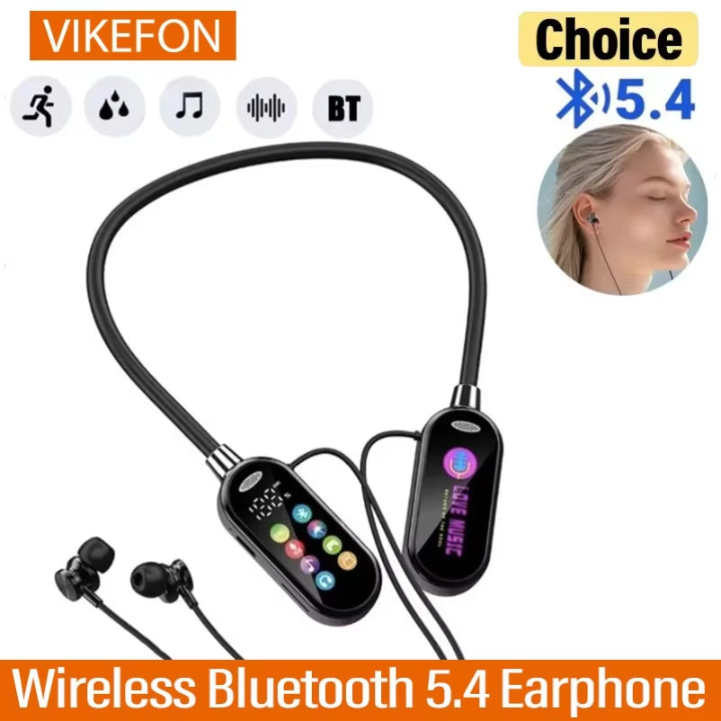 Digital neckband bluetooth headset